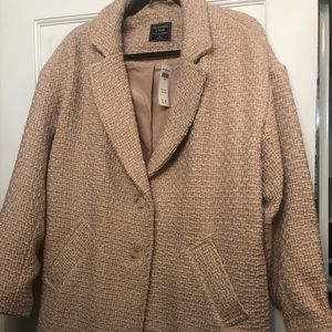 Abercrombie and Fitch new dusty pink coat